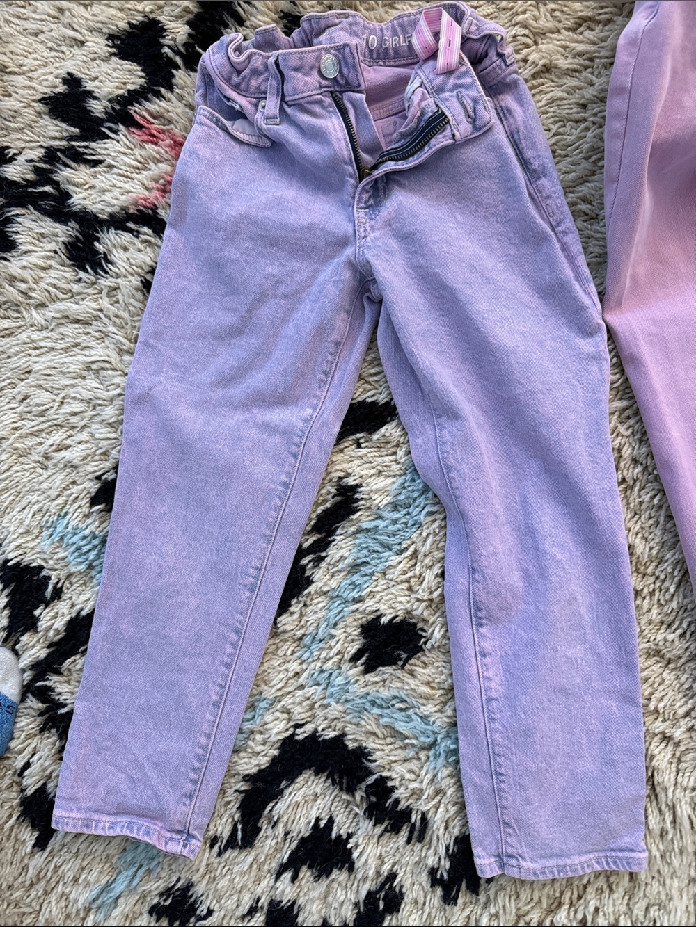 GAP Lavender/Pink Kids Denim Jacket and Pants Set - Picture 5 of 9